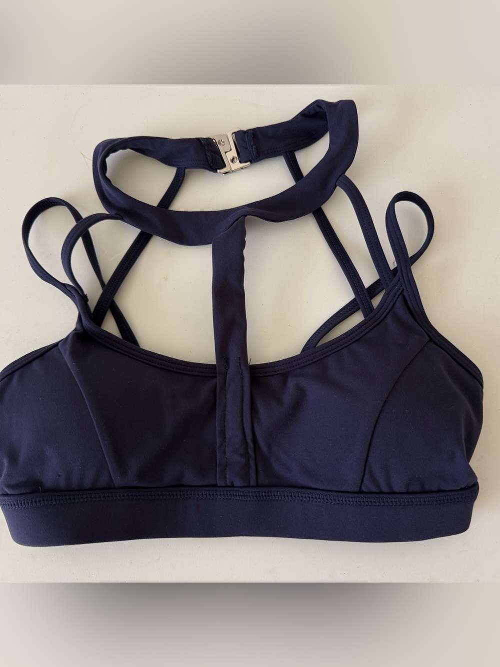 BuffBunny Navy Strappy Sports Bra XS